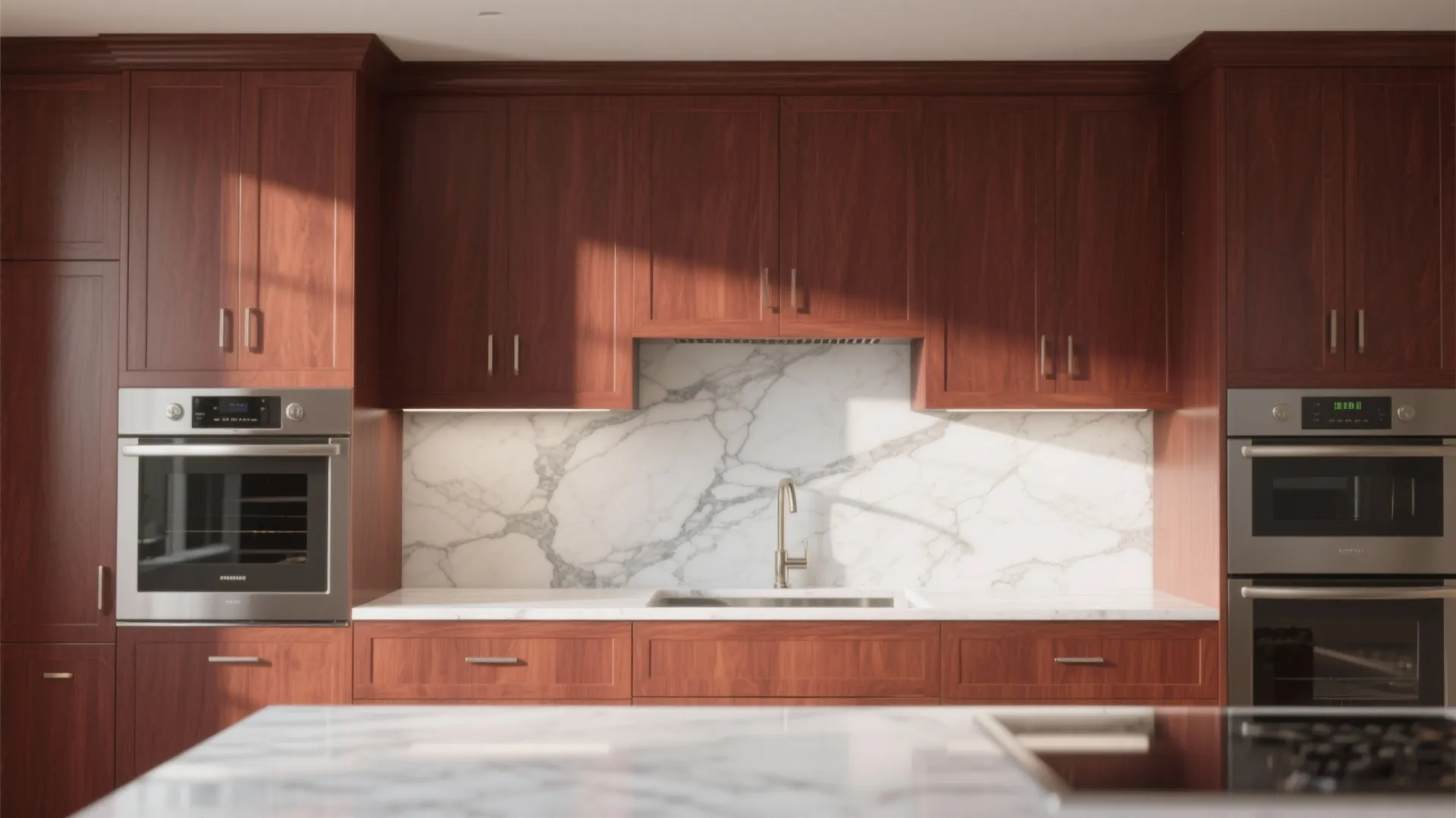 2. Carrara Marble or Marble-Look Porcelain