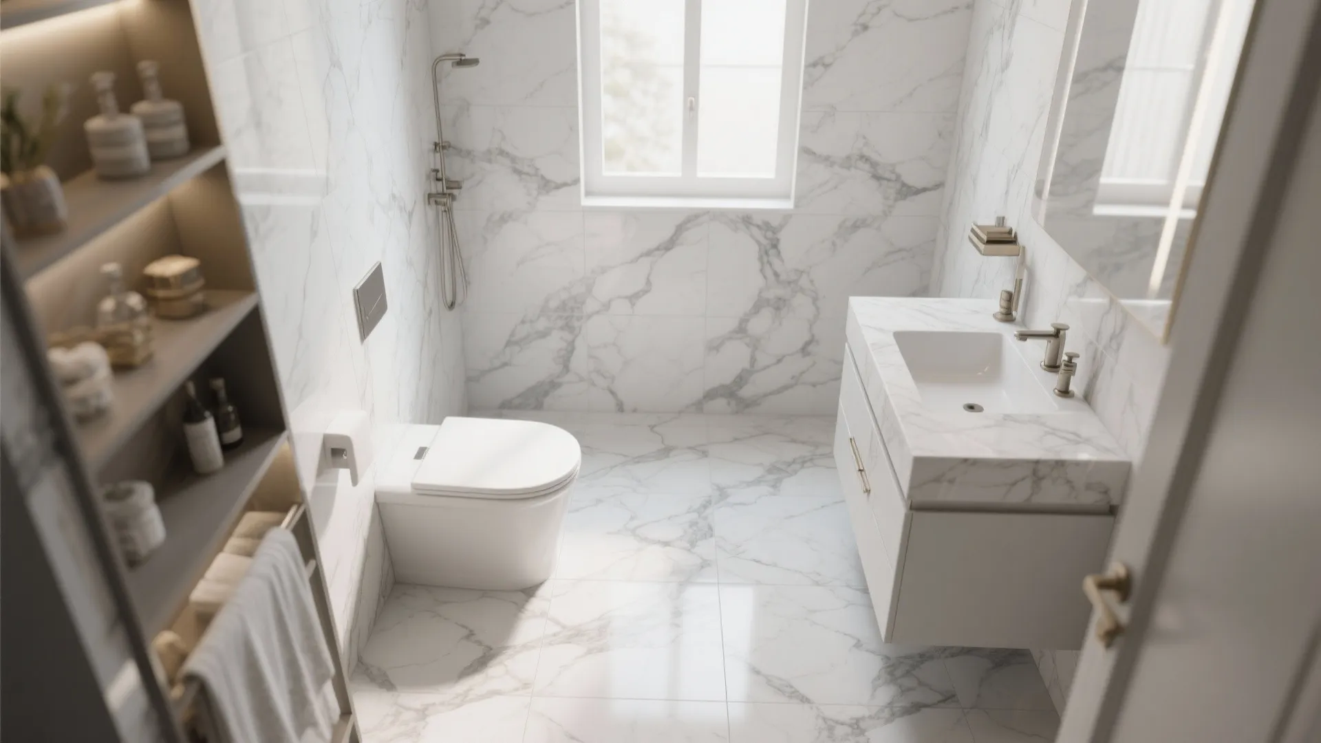 4. Marble-Look Ceramic