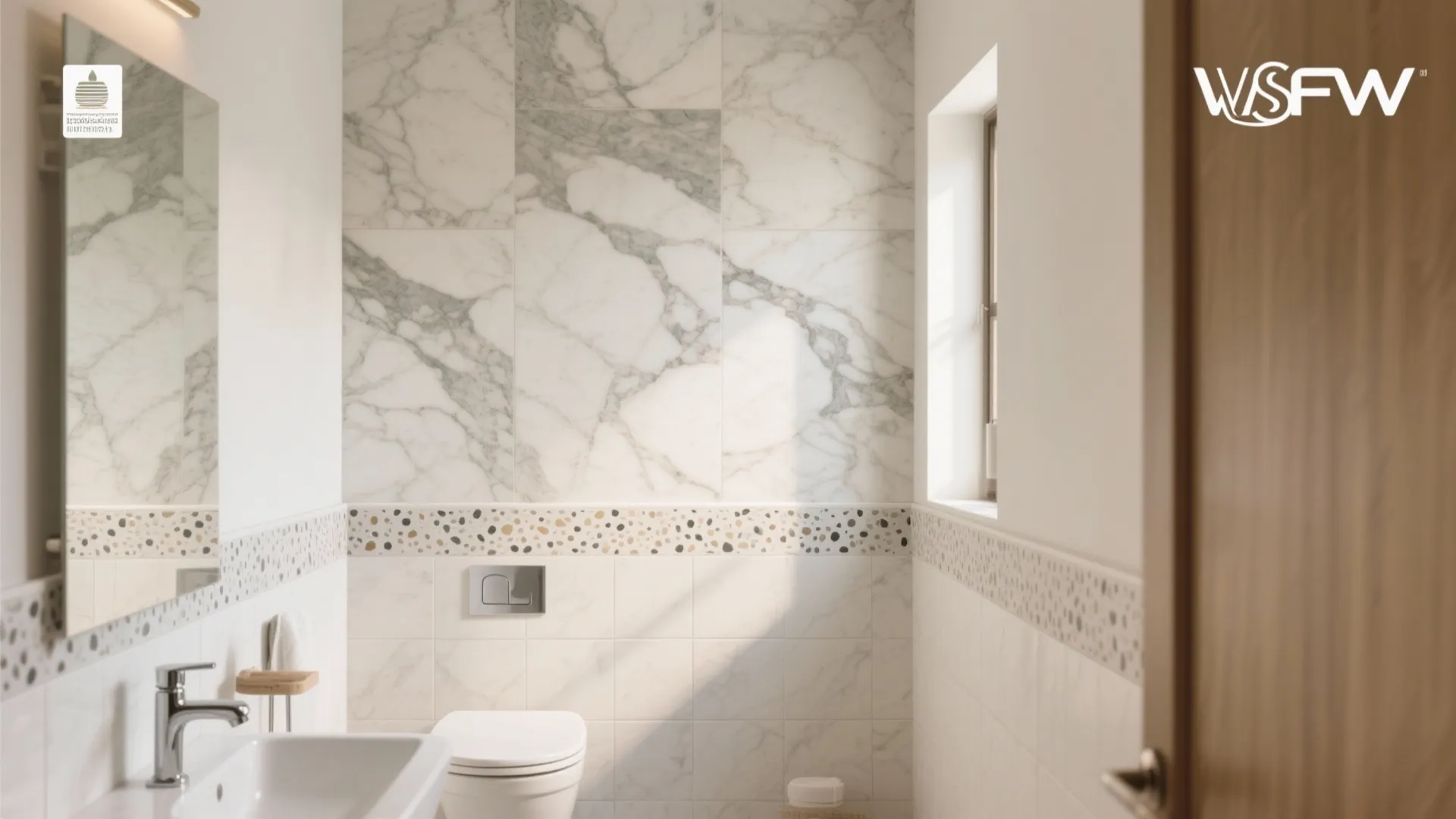 Marble-Look Porcelain and Terrazzo: Big Style, Low Maintenance