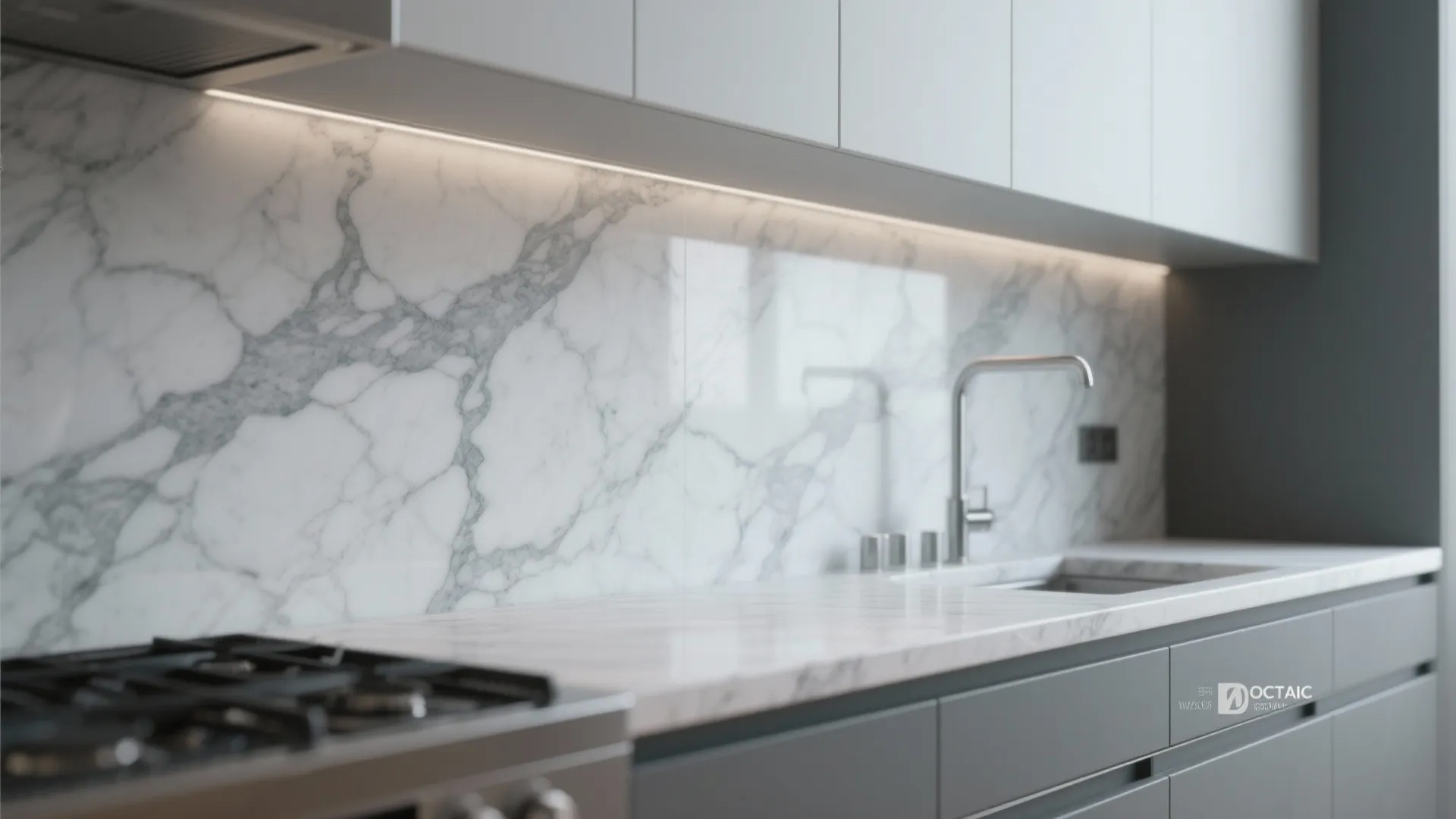 5. Marble-look quartz for subtle luxury