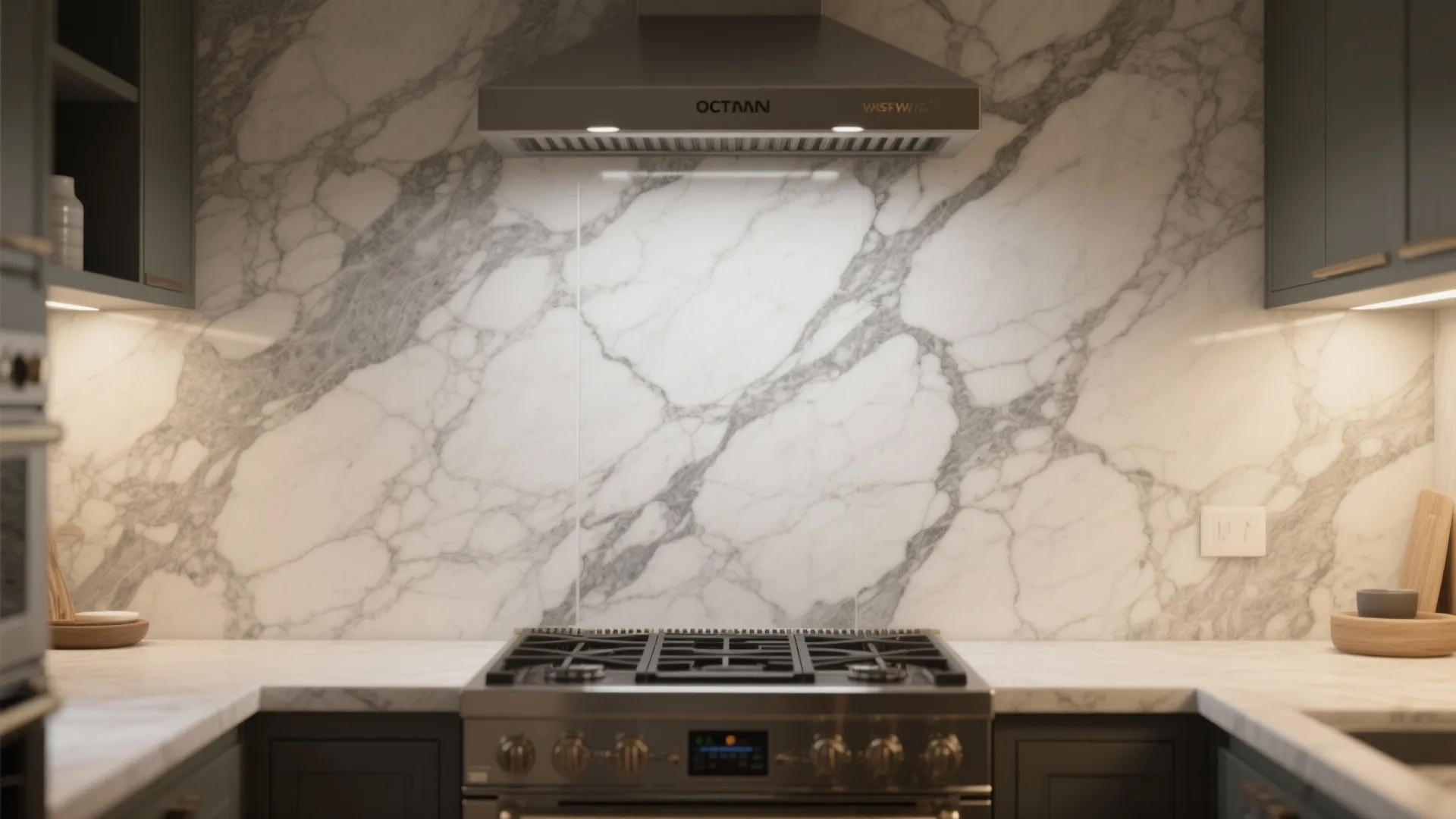 4. Marble-look grey veining
