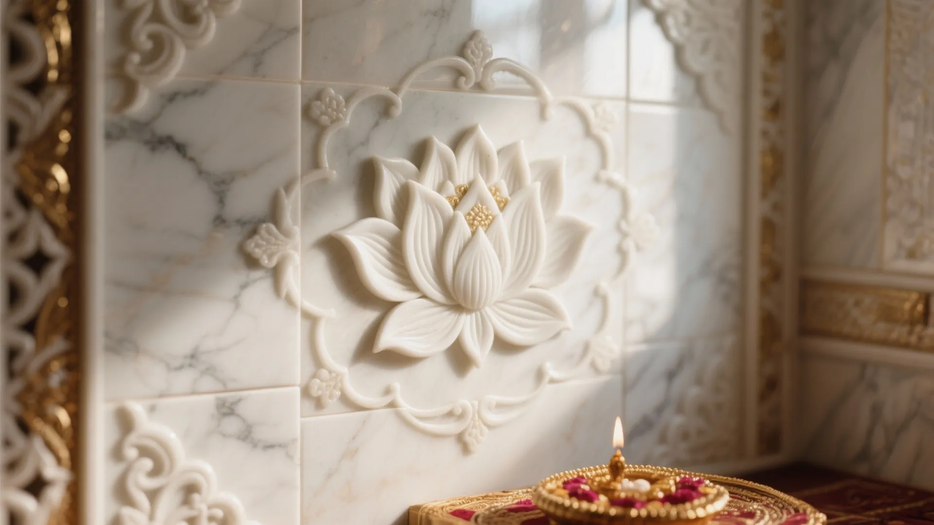 Intricate Marble Inlay Patterns