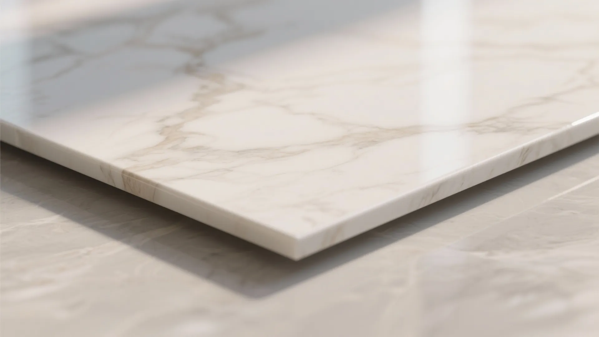 Large-Format Marble-Look Porcelain To Maximize Space