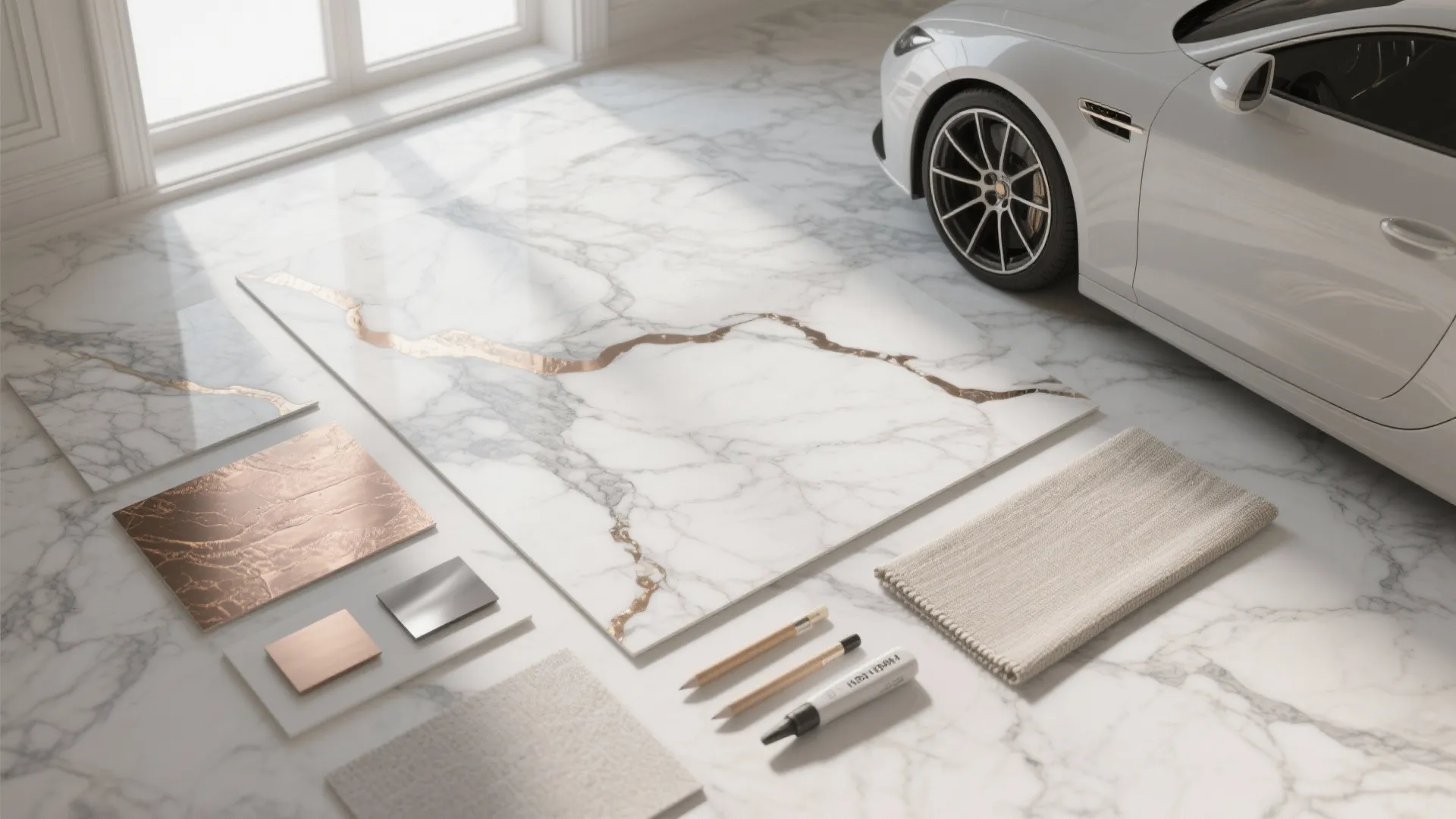 Marble and Metallic Texture Murals