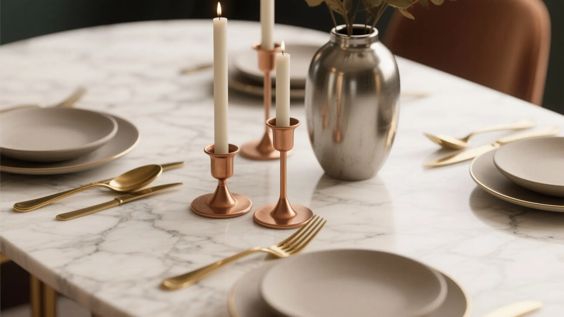 4. Play with Metallic Accents