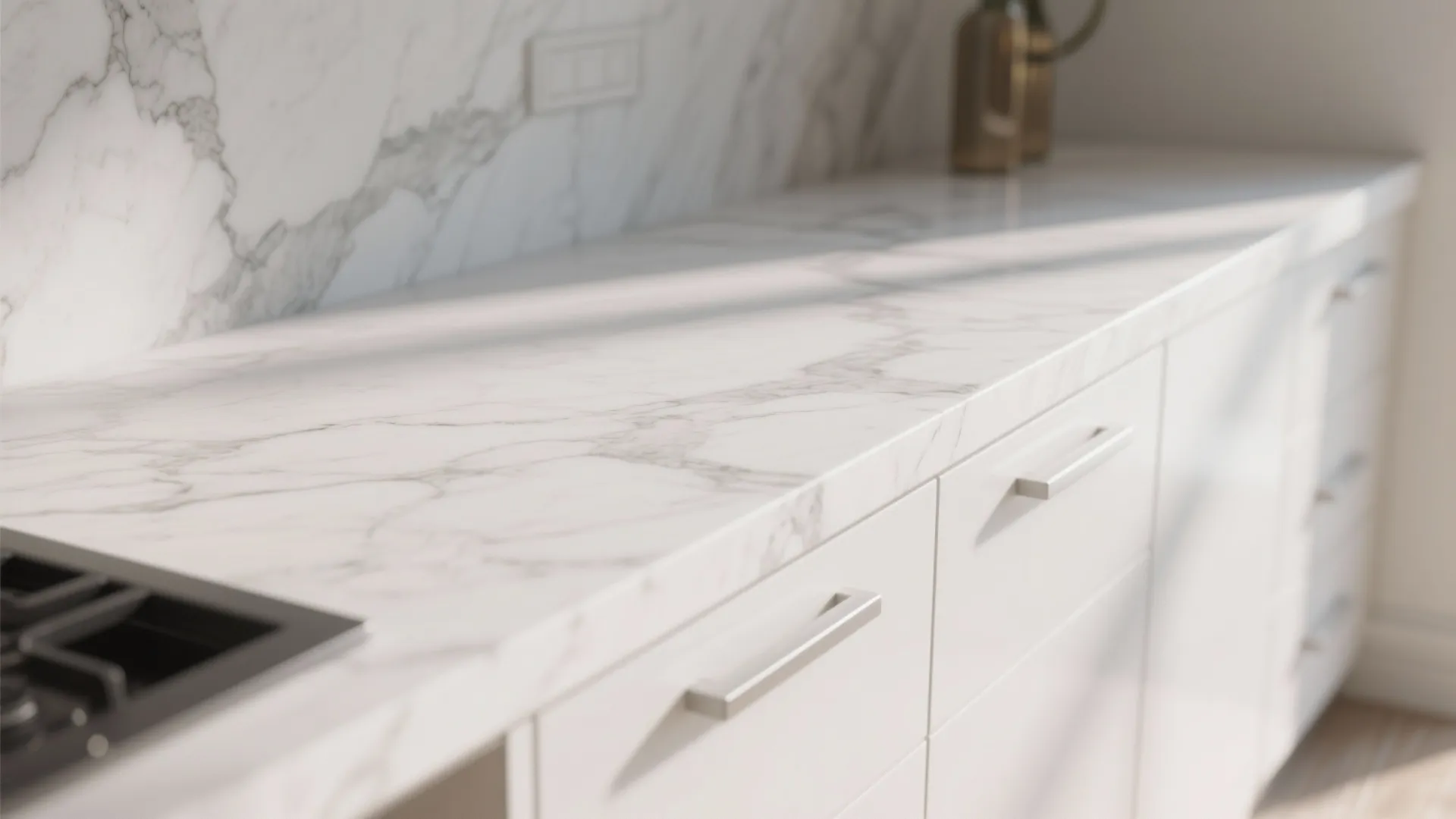 4. Mix Marble with Minimal Hardware