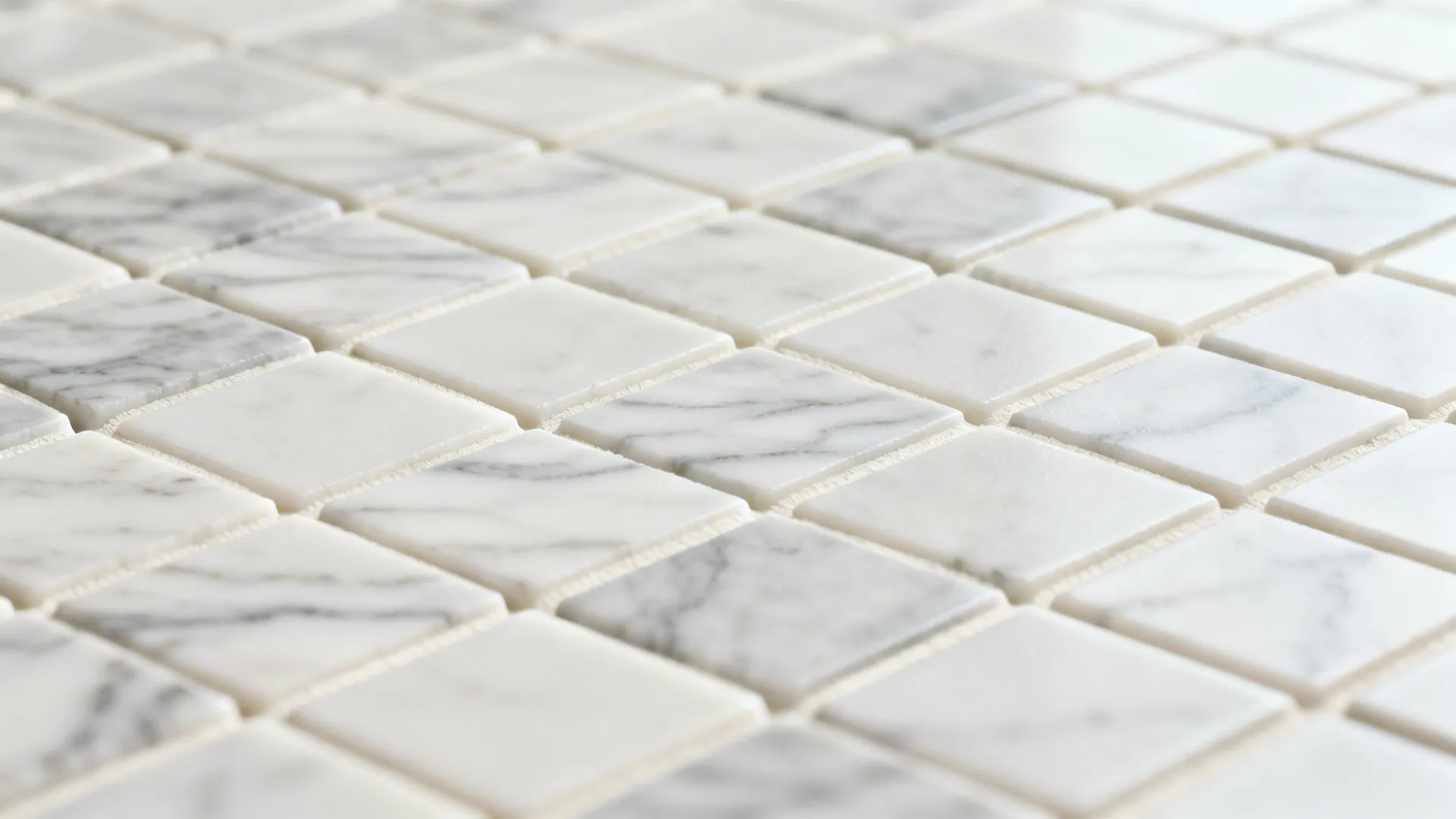 Marble mosaic accents for luxe on a budget