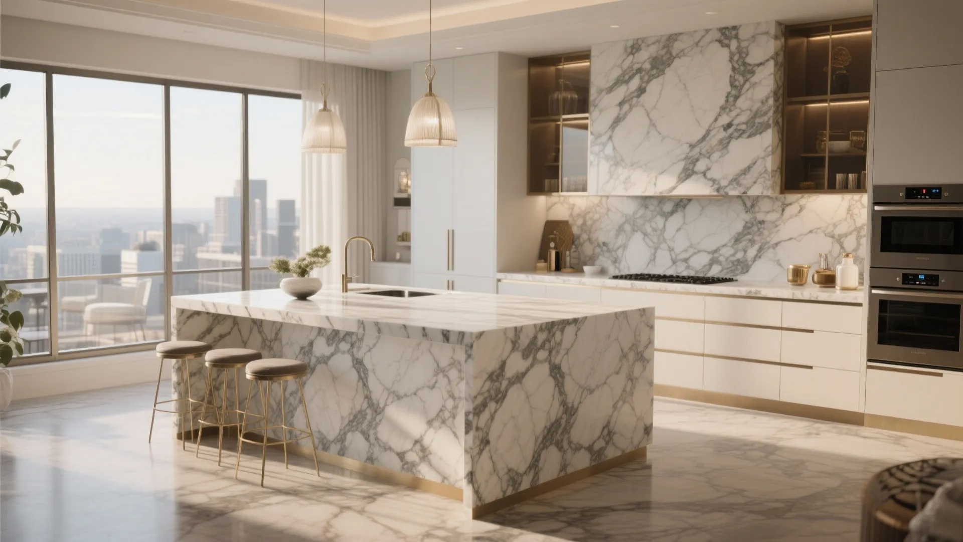 4. Marble Luxury Touch