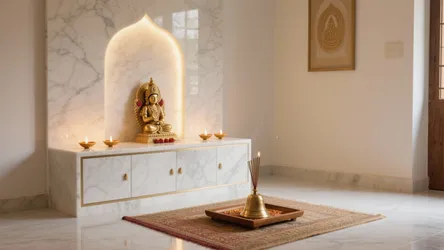 5 Marble Pooja Room Designs for Small Homes