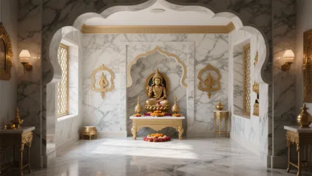 5 Marble Pooja Room Designs