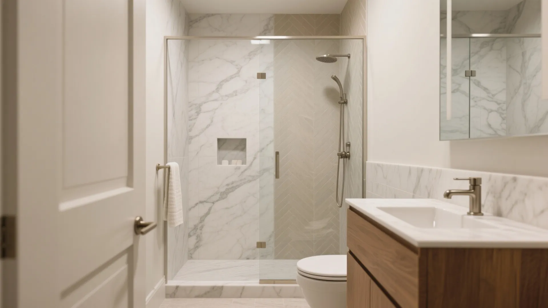 Marble-look porcelain for timeless luxury