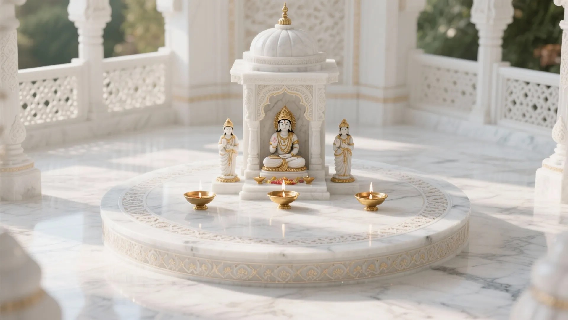 Marble Platform Elegance