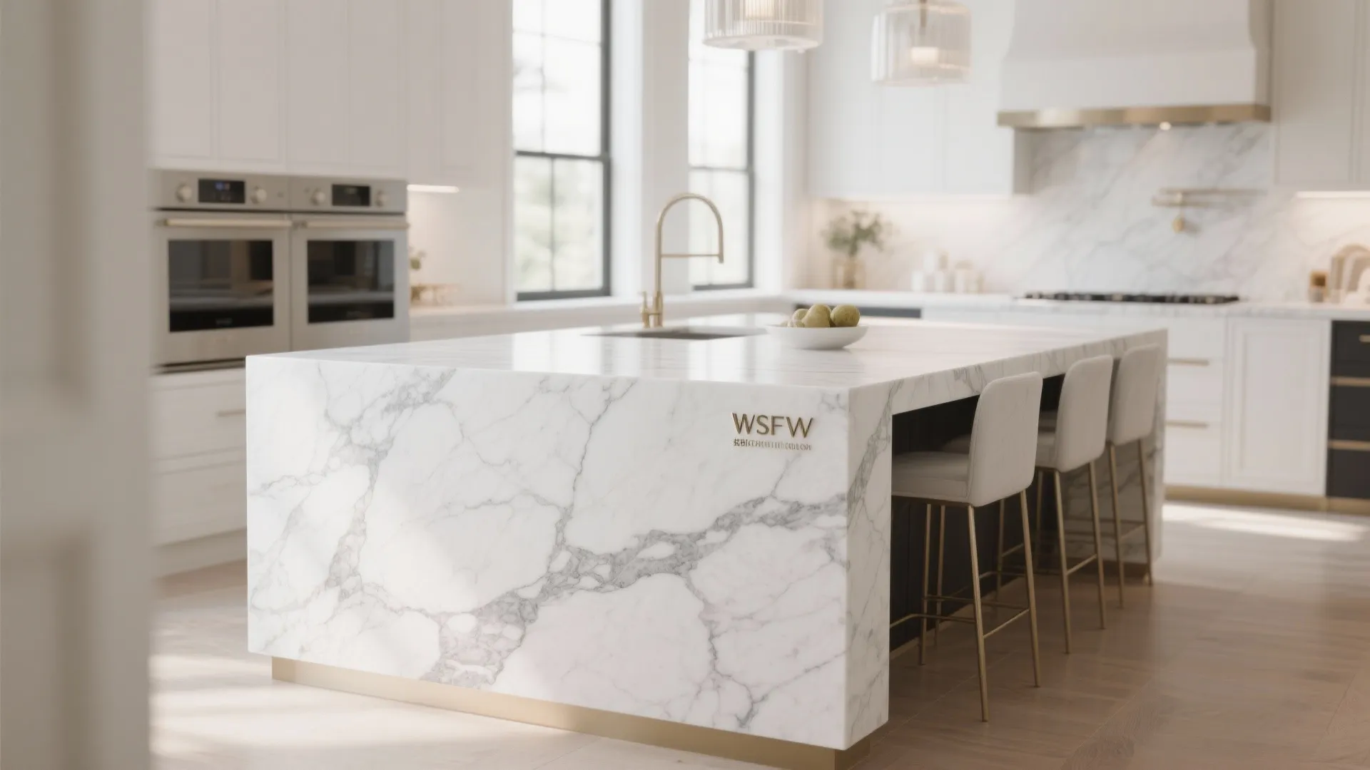 2. Marble or Quartz Panels