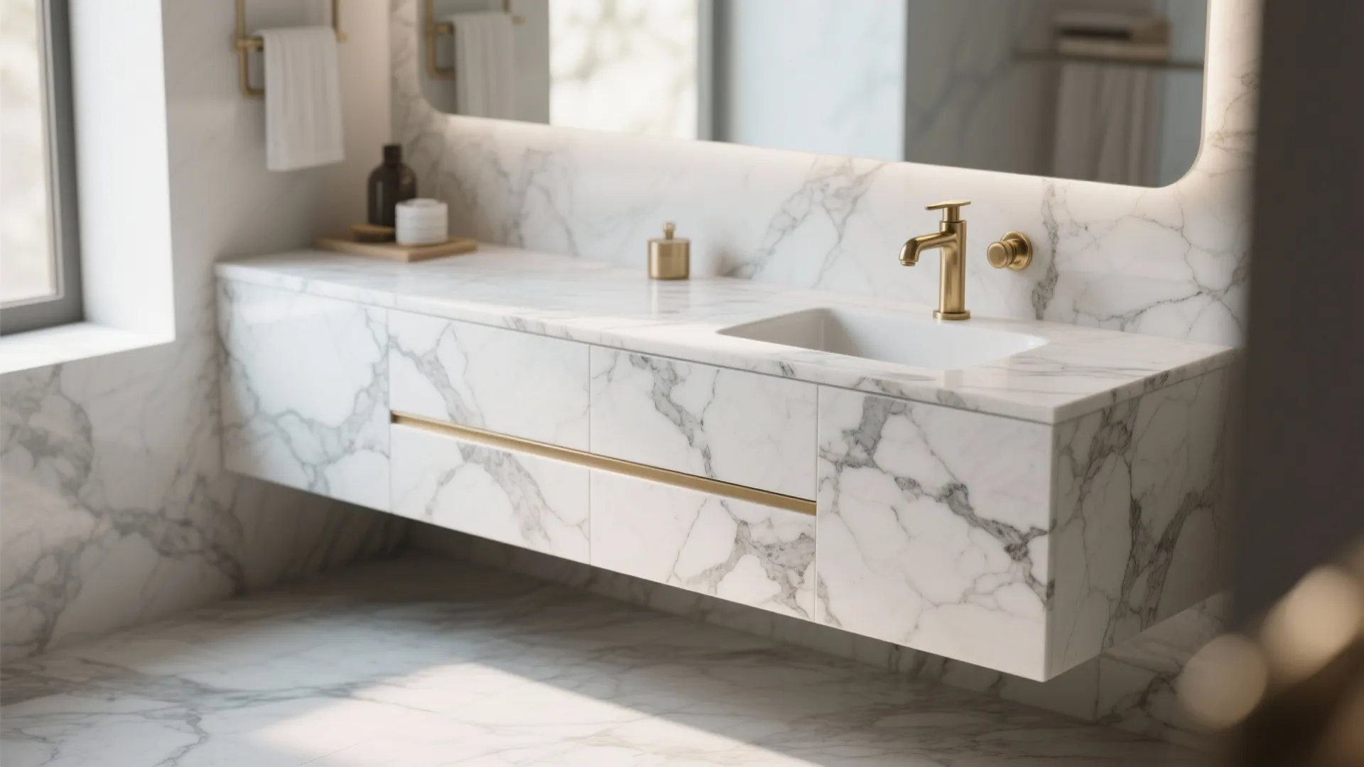 4. Marble Remnants for Budget Luxury