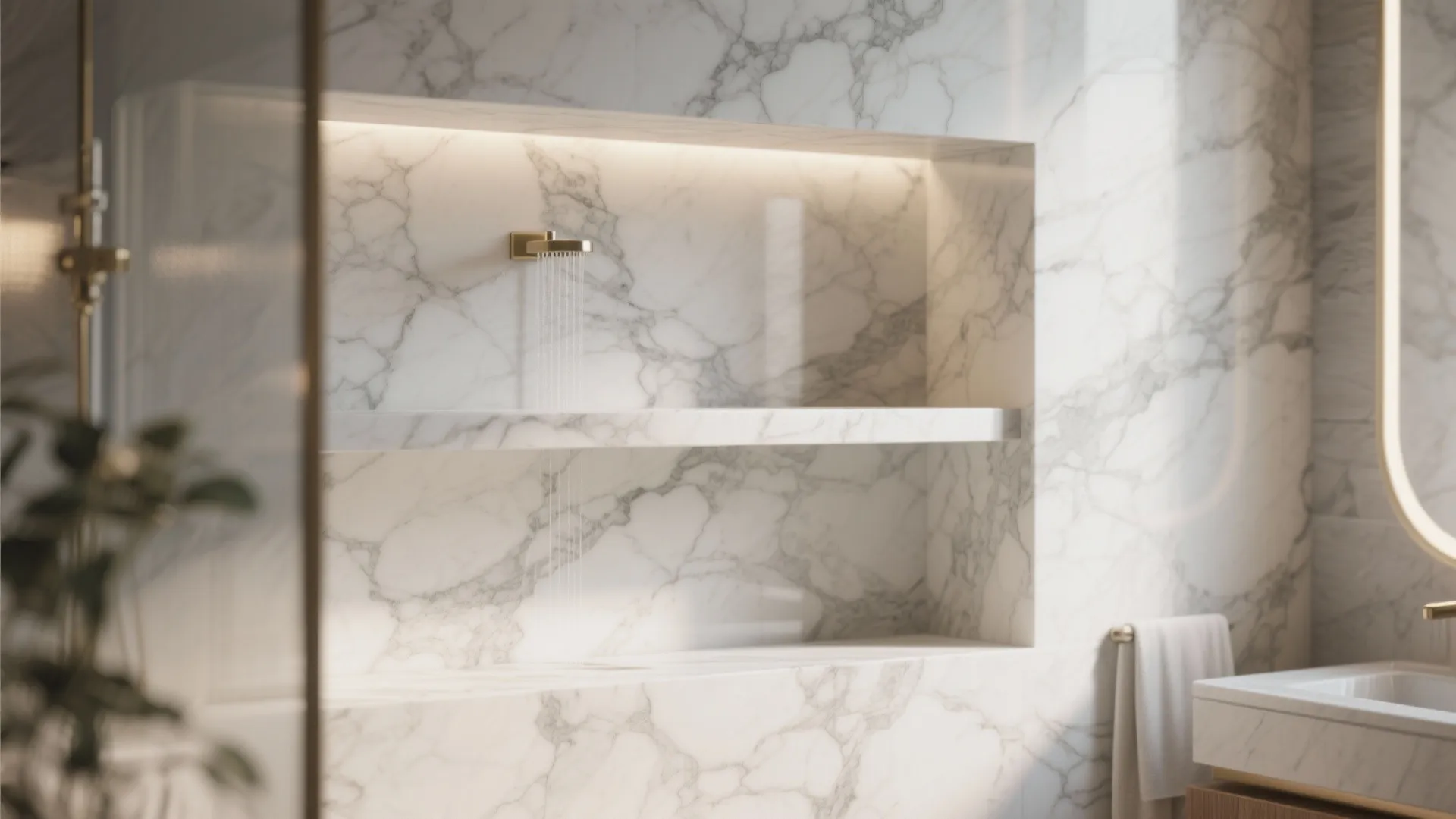 6. Marble Niche Detailing