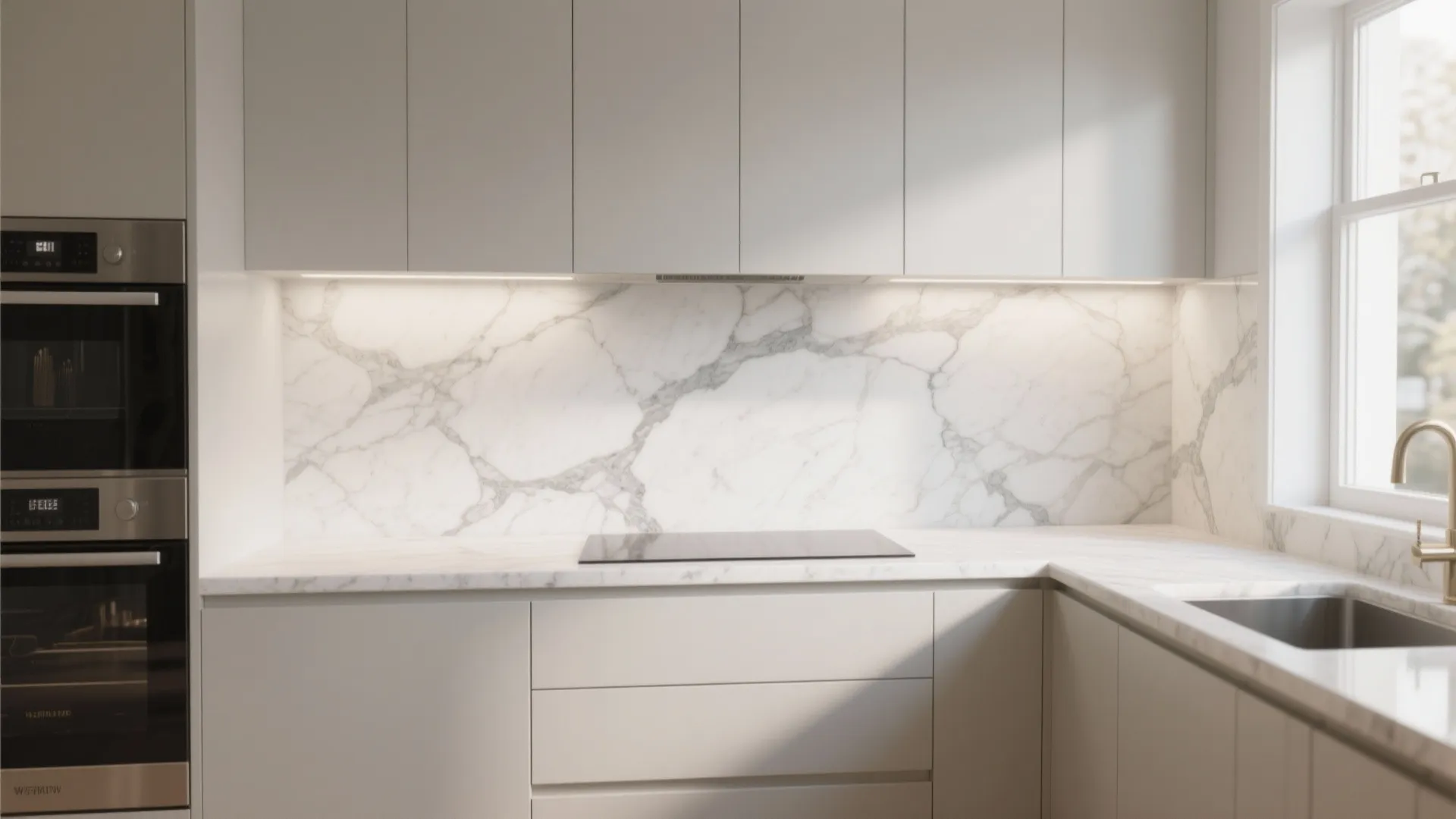 2. Marble Slab Elegance