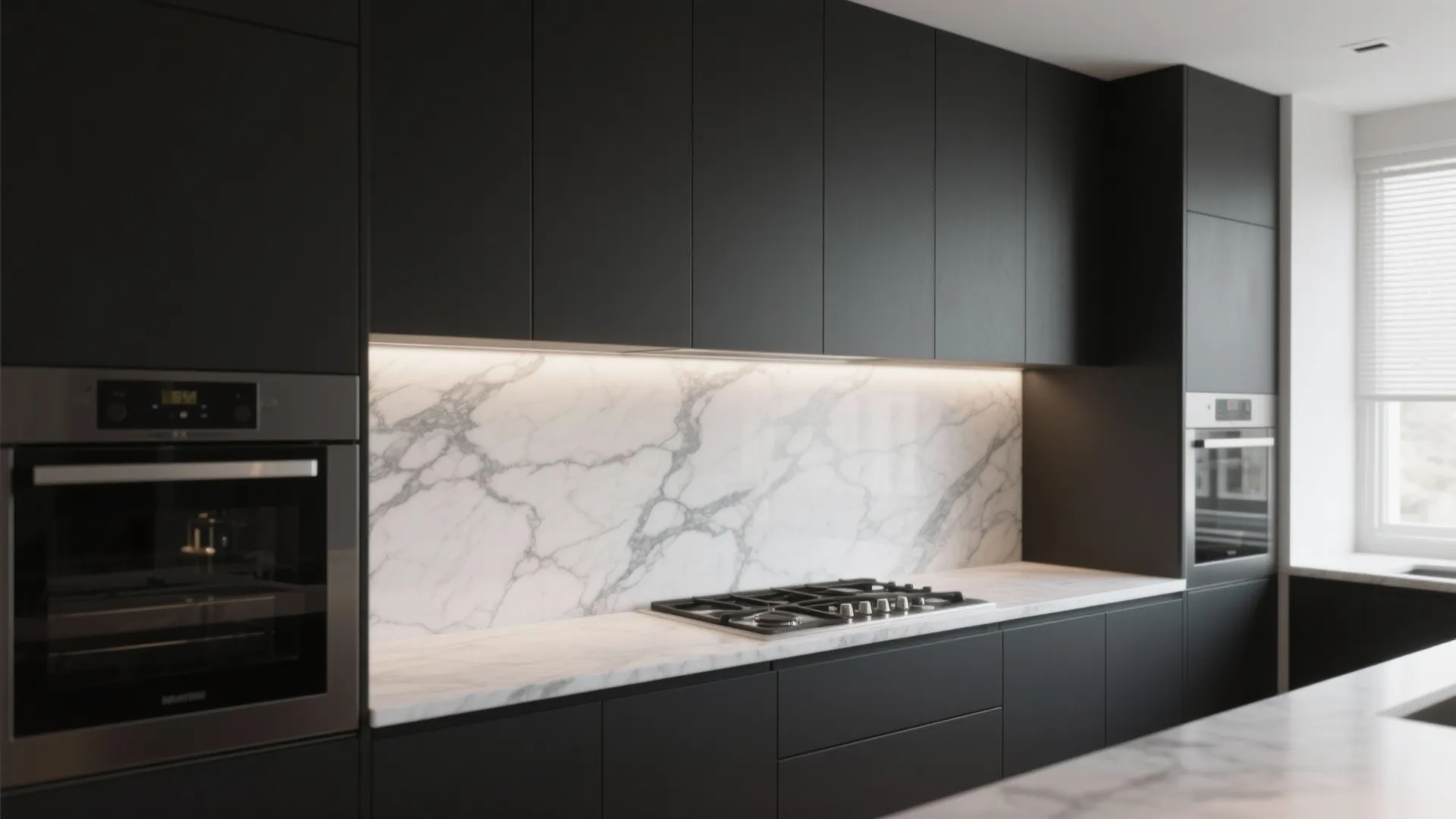 2. Marble or Marble-Look Slab