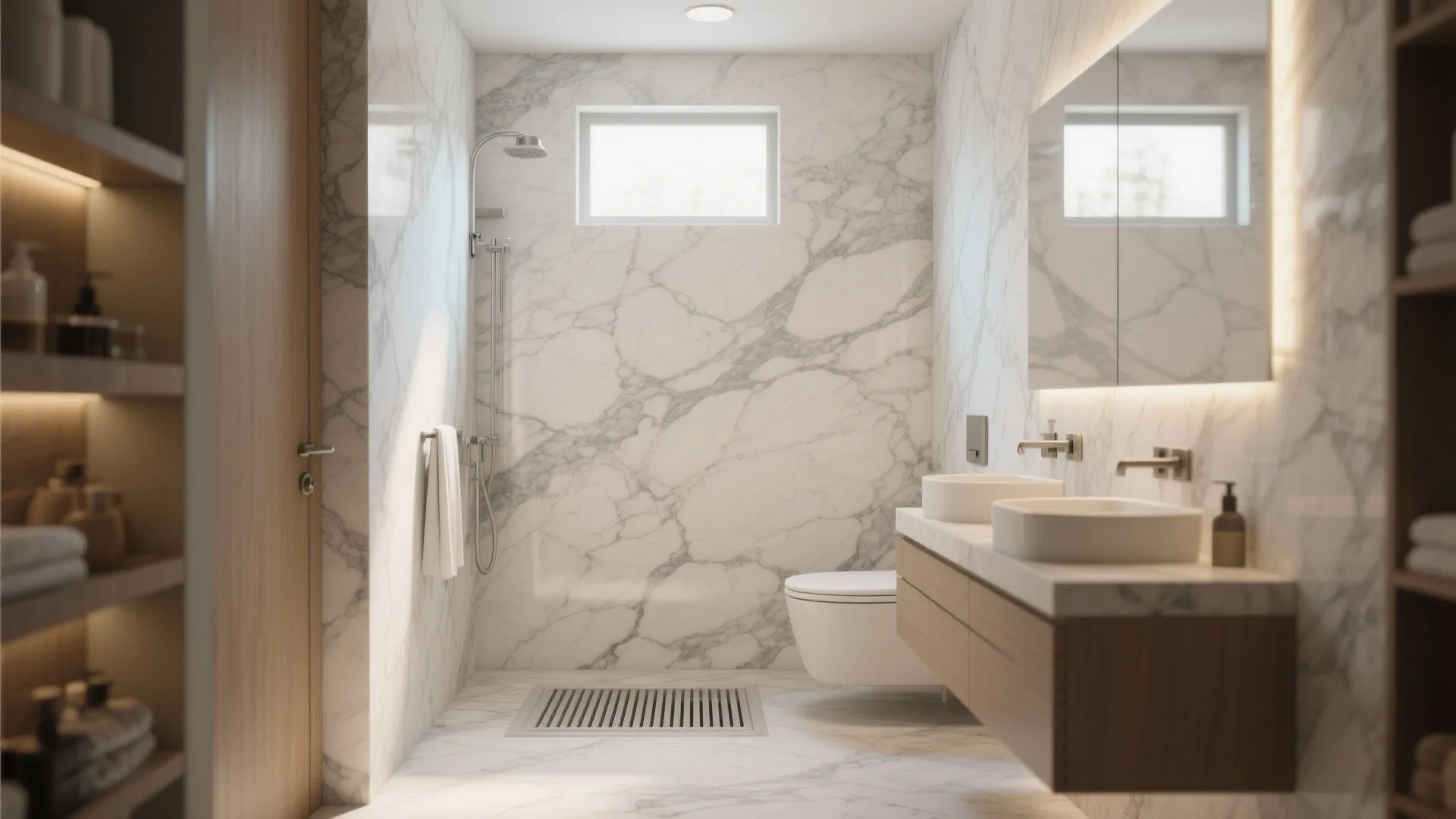 Marble Elegance in Compact Spaces