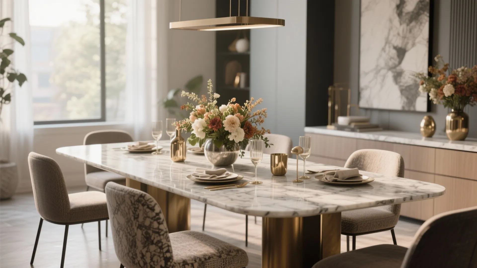 10 Marble Dining Table Decoration Ideas: Creative and Stylish Ways to Decorate Your Marble Dining Table from My Design Experience