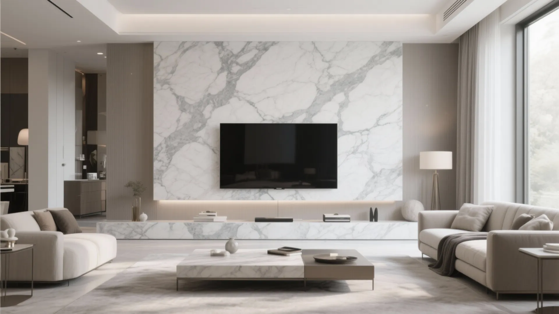Marble or Quartz Feature