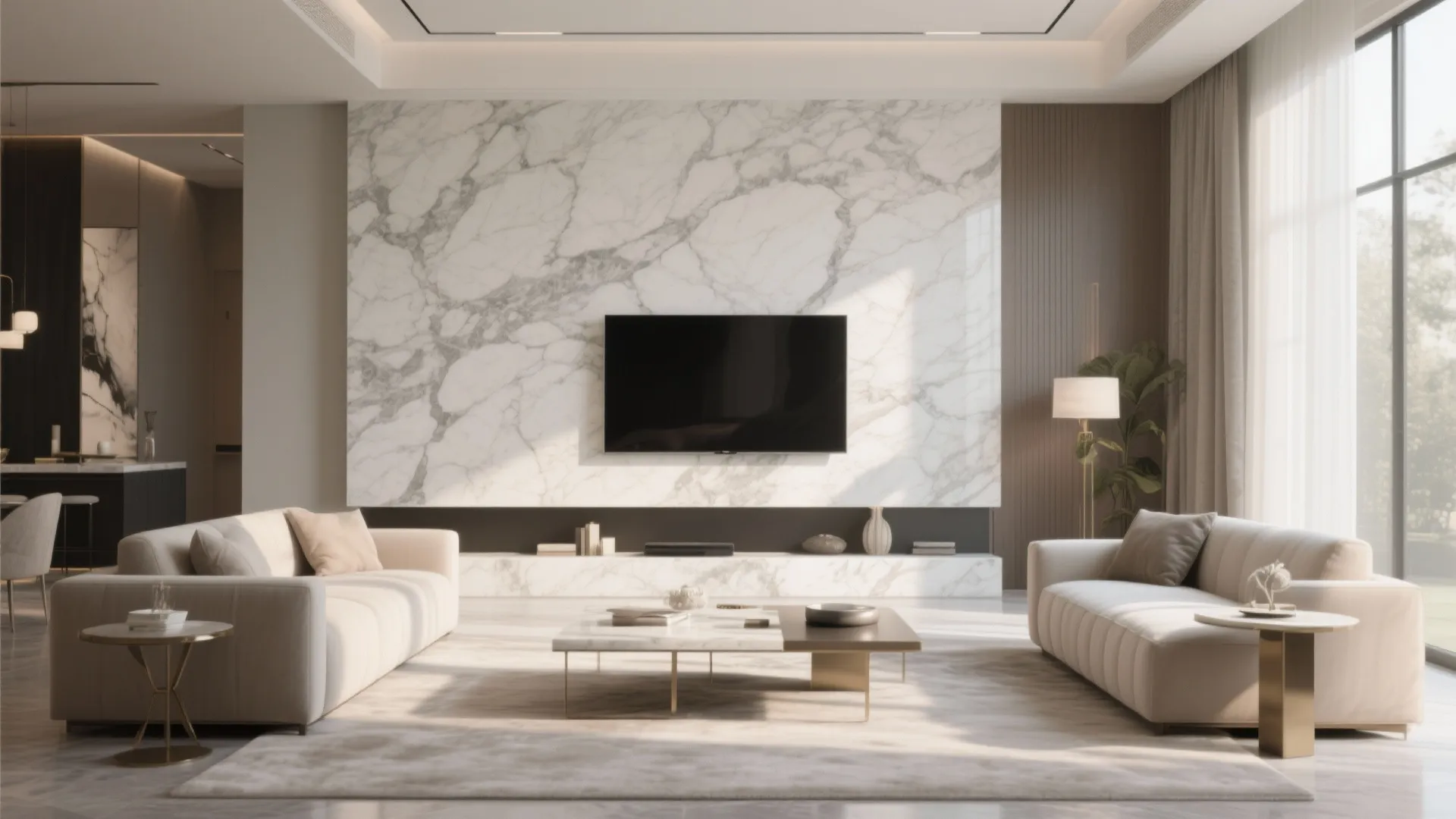 5. Stone or Tile Feature Wall