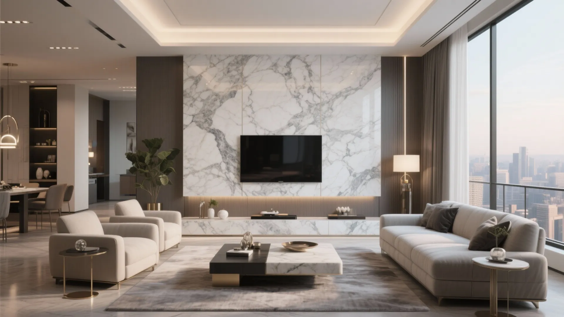 Large Format Marble Panels