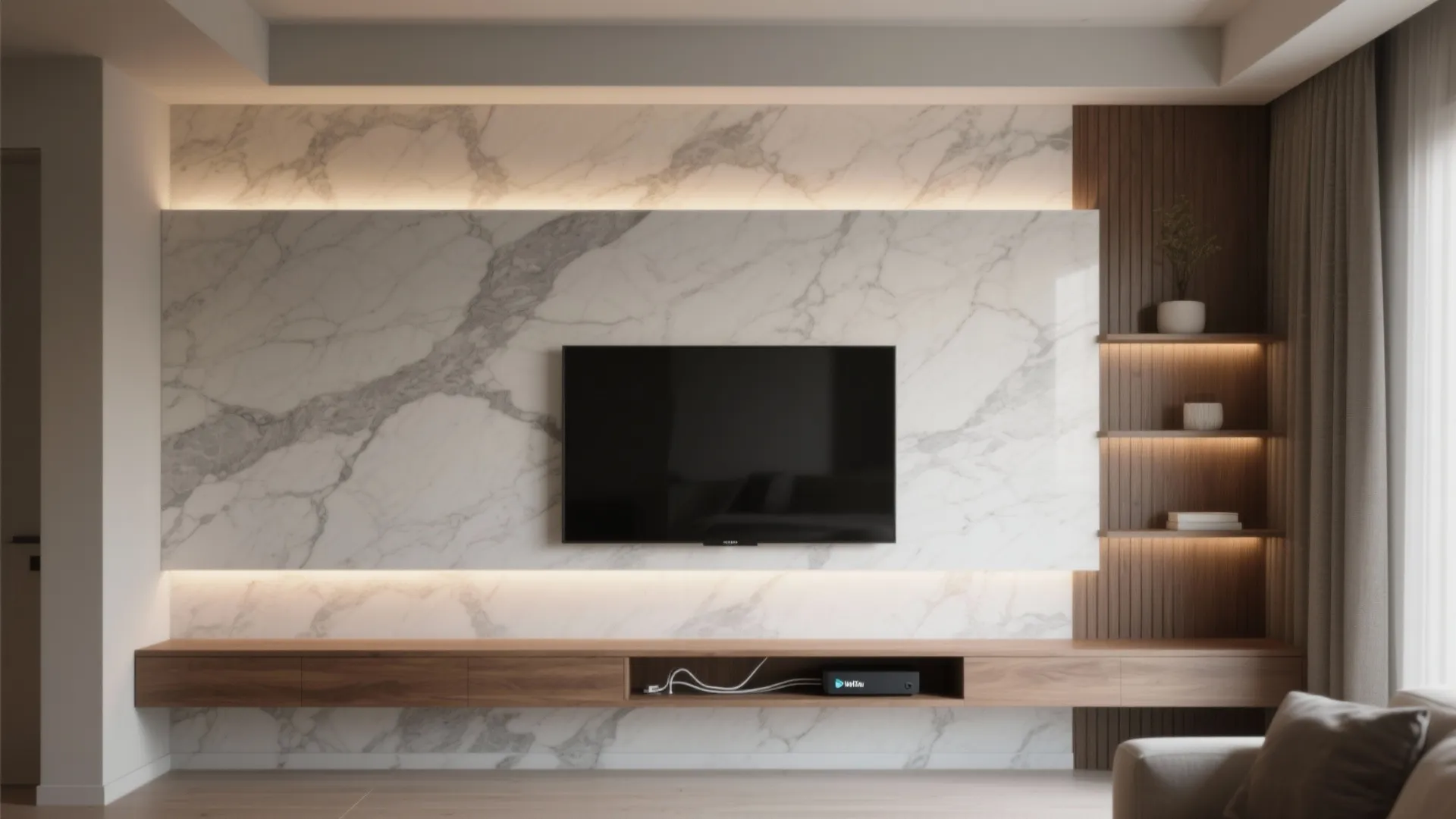 Modern Marble: Stone-Look Texture With Soft Backlighting