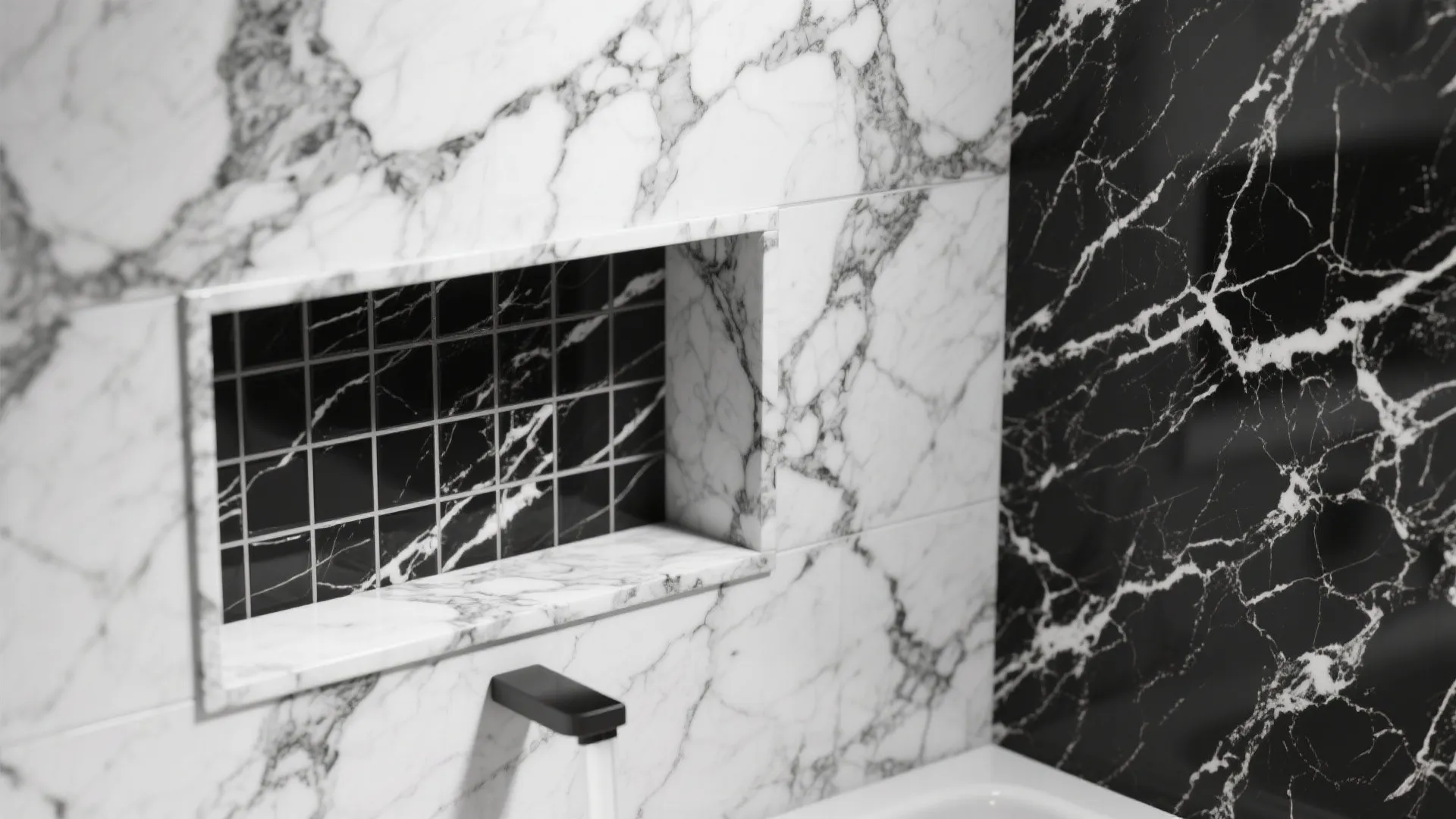 3. Subtle Marble Vein Wallpaper for Luxe Minimalism