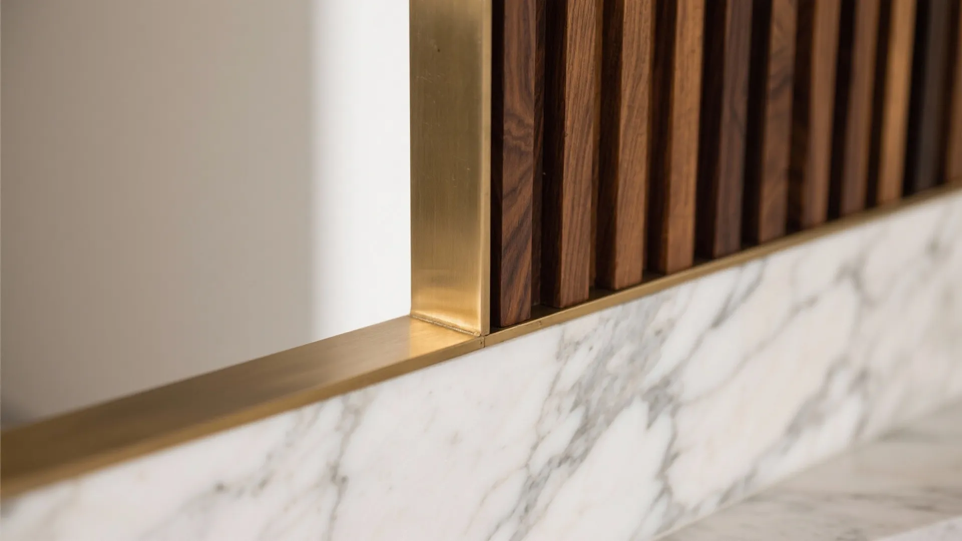 Marble, Wood, and Brass: A Timeless Palette