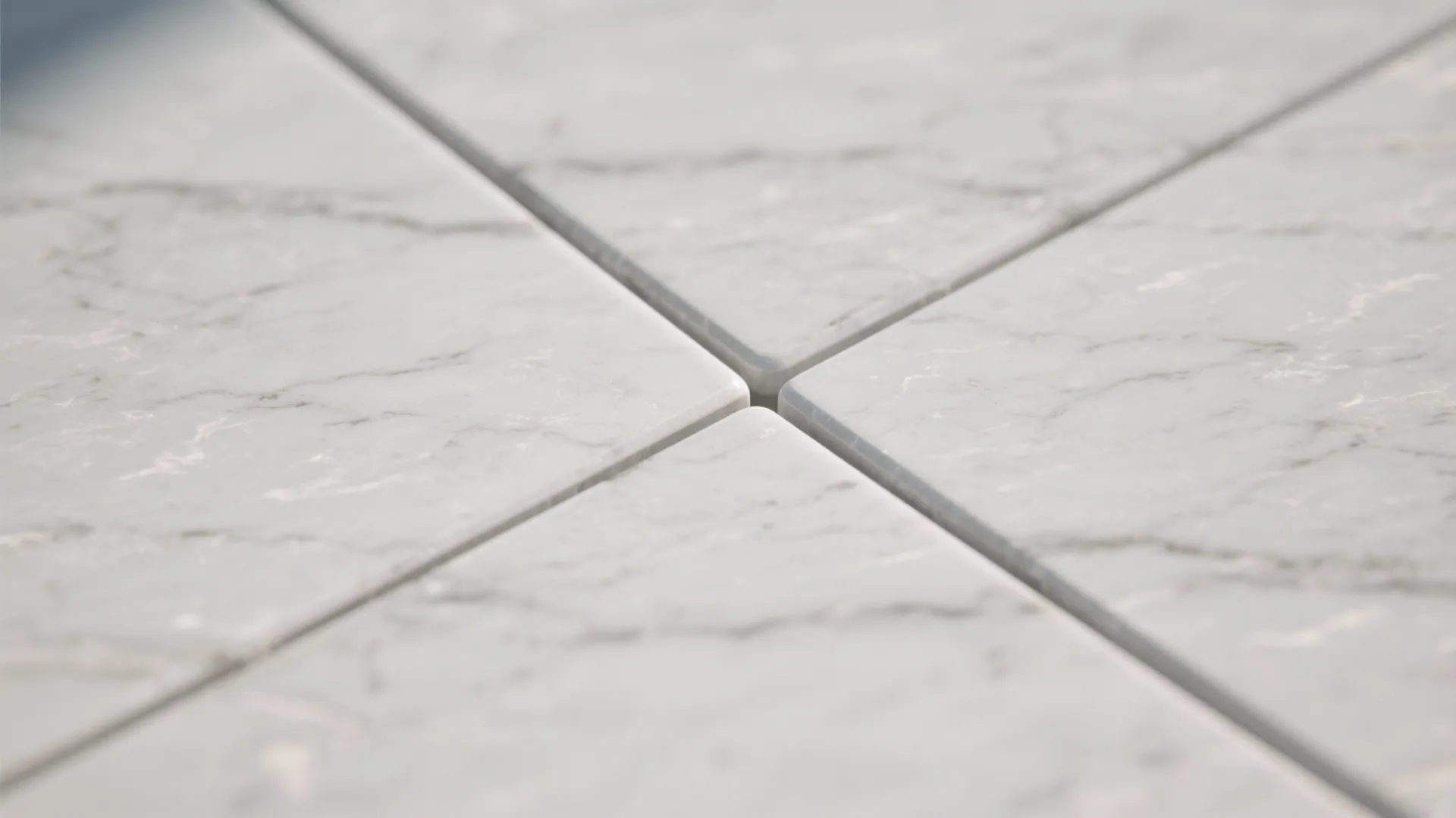 1) Minimal marble flooring with subtle veining