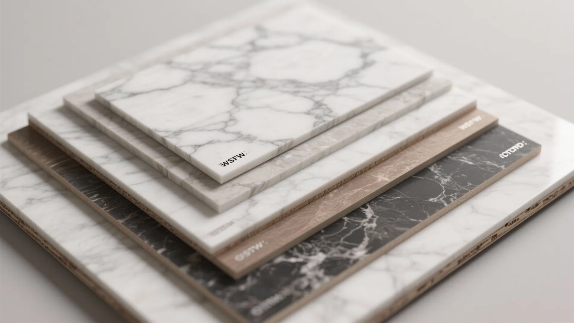 5. Thin marble veneer panels for a lightweight solution