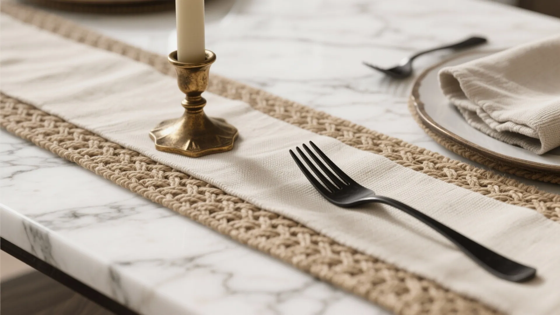 1) Warm textures against cool stone