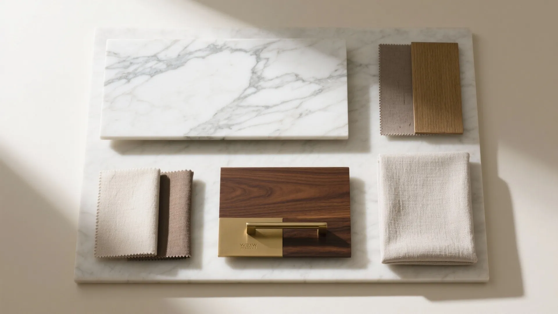 Marble, Wood, and Brass: A Timeless Palette