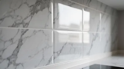 Marble Backsplash Kitchen Design – Elegant & Modern