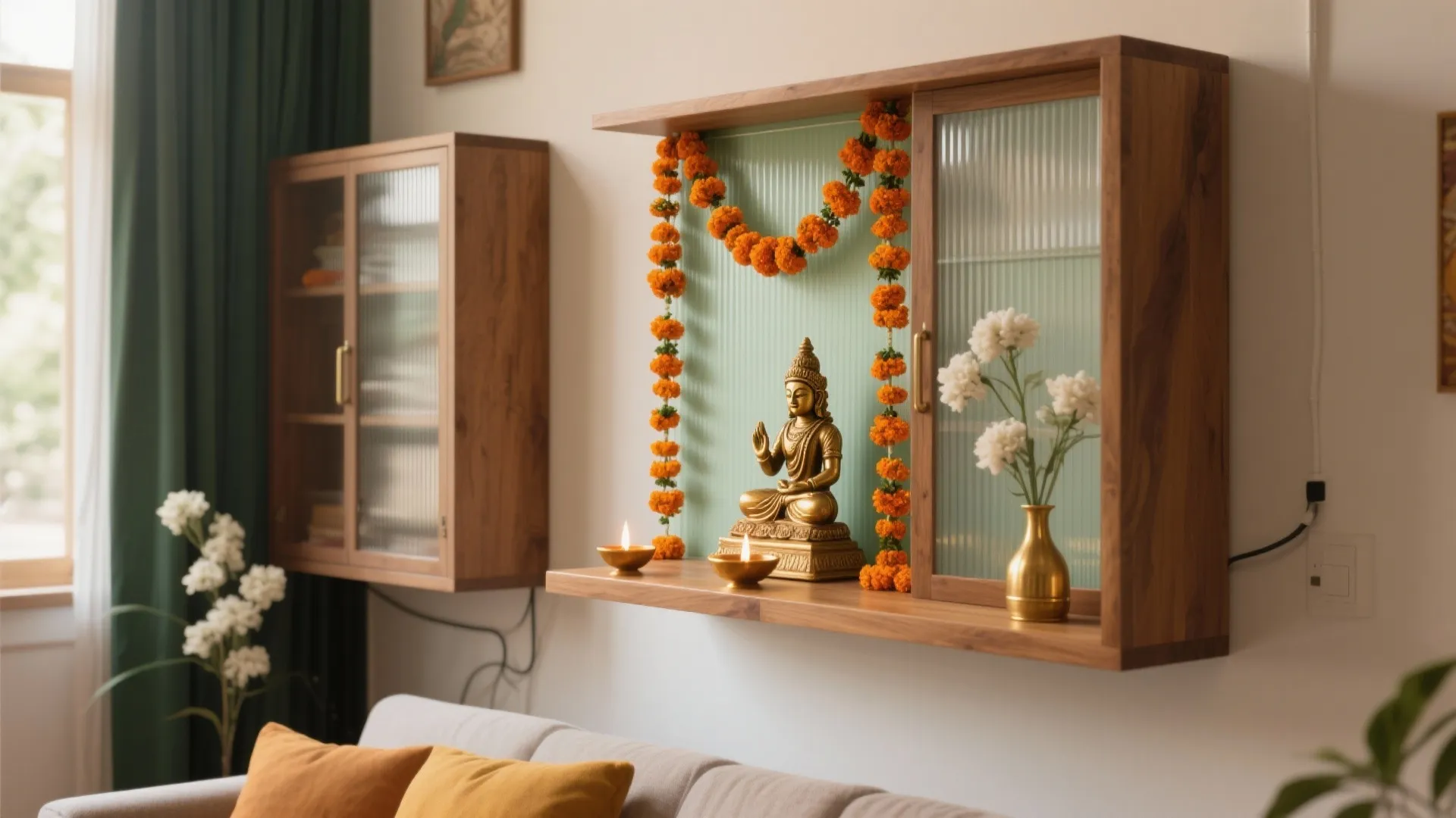5 Margashirsha Pooja Decoration Ideas: Small-space shrine styling with tradition, light, and warmth
