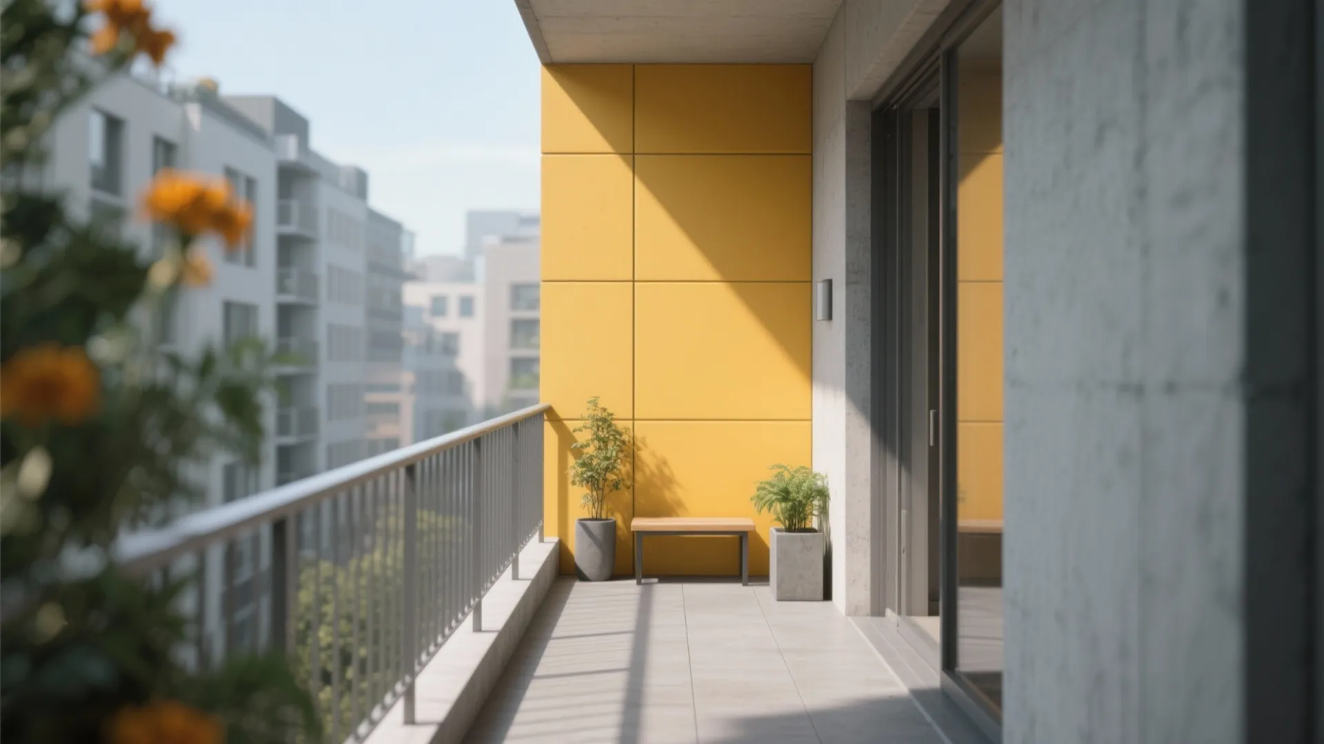 Sunny Accent Walls: Controlled Color, Big Impact