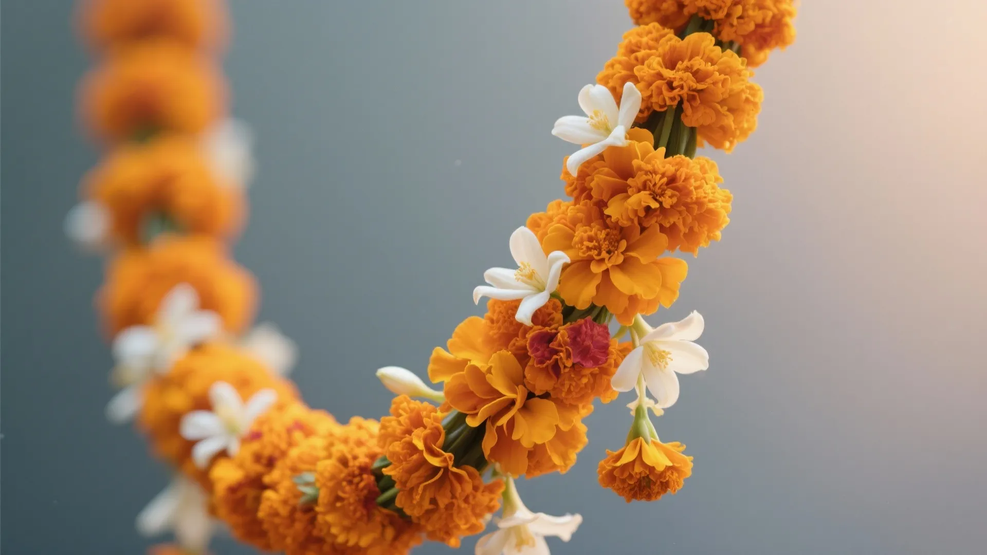 Floral Rings and Marigold Lines for a Festive Frame