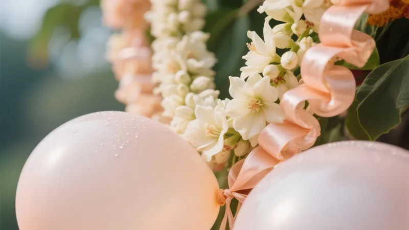 Soft Pink Balloon & Floral Decor Ideas for Celebrations
