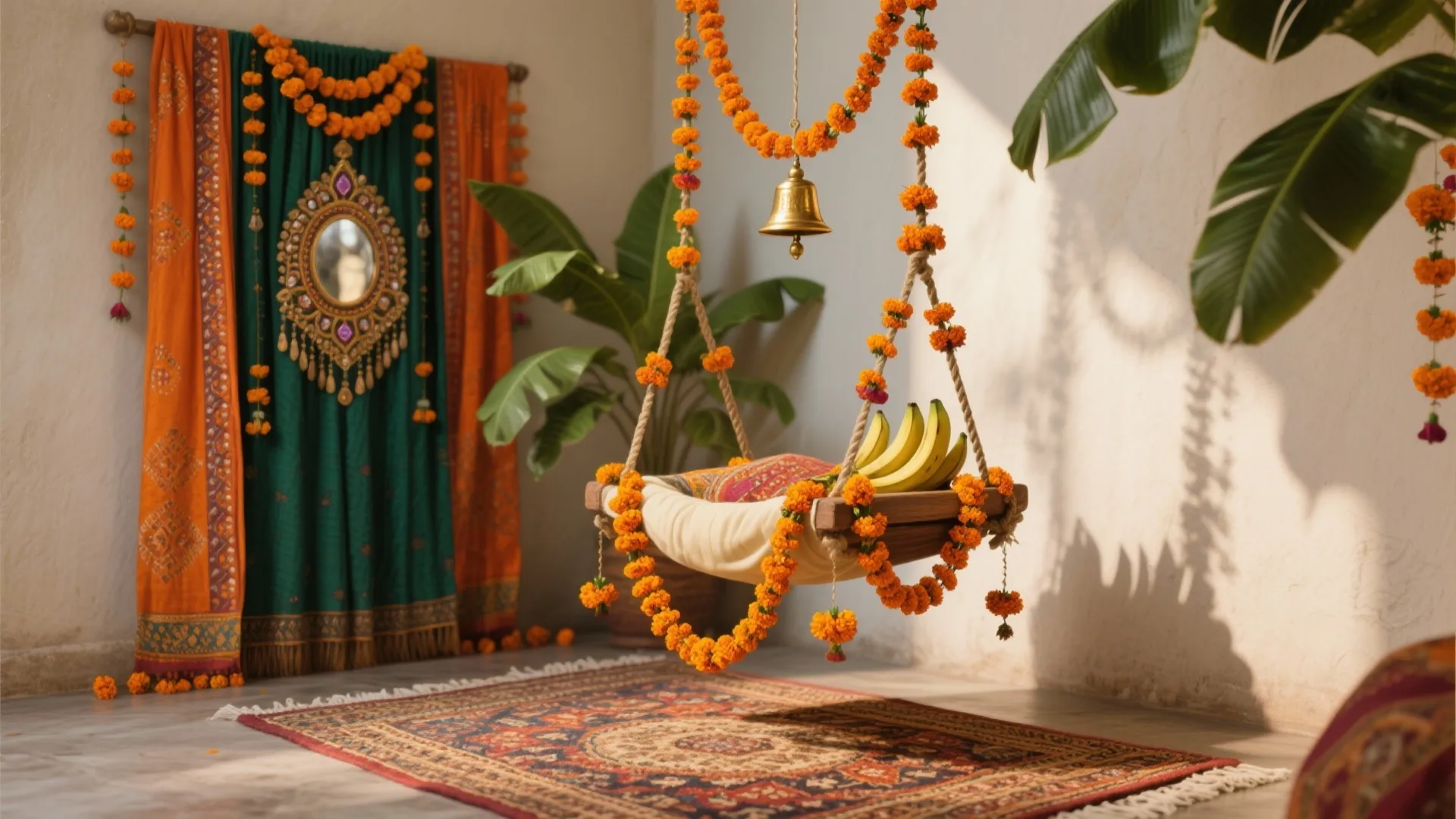 Tradition Alive: Marigold Garlands & Toran