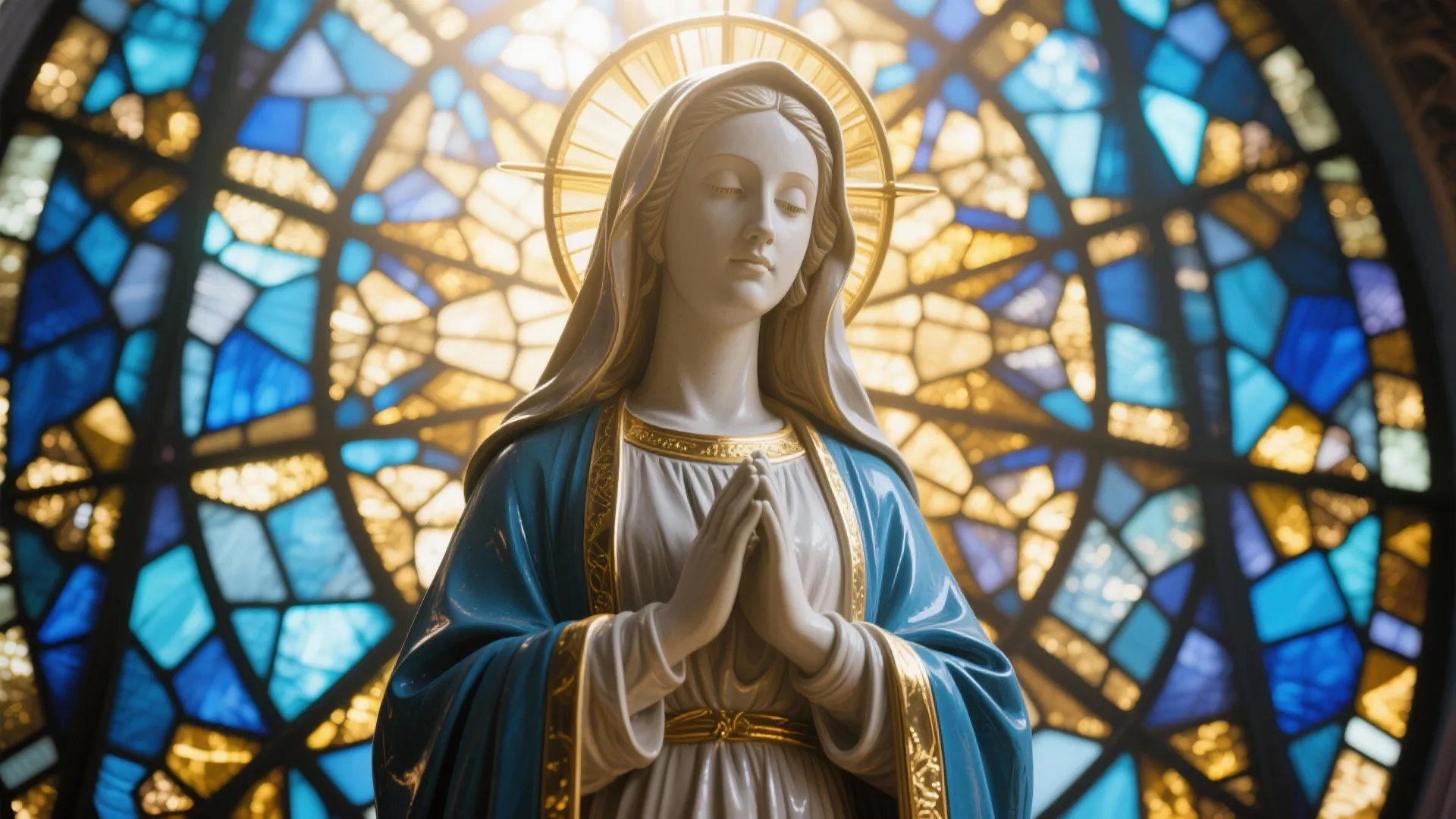 5. Stained Glass Backdrop