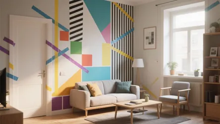 5 Stunning Masking Tape Wall Design Ideas