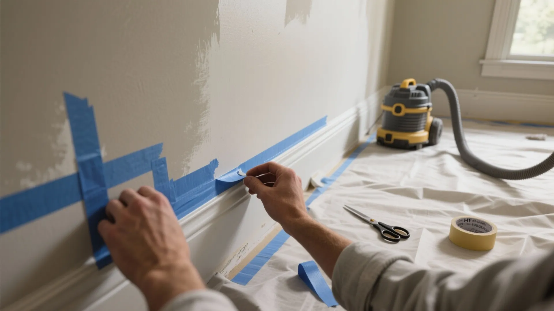 4. Masking tricks for crisp lines and protected surfaces