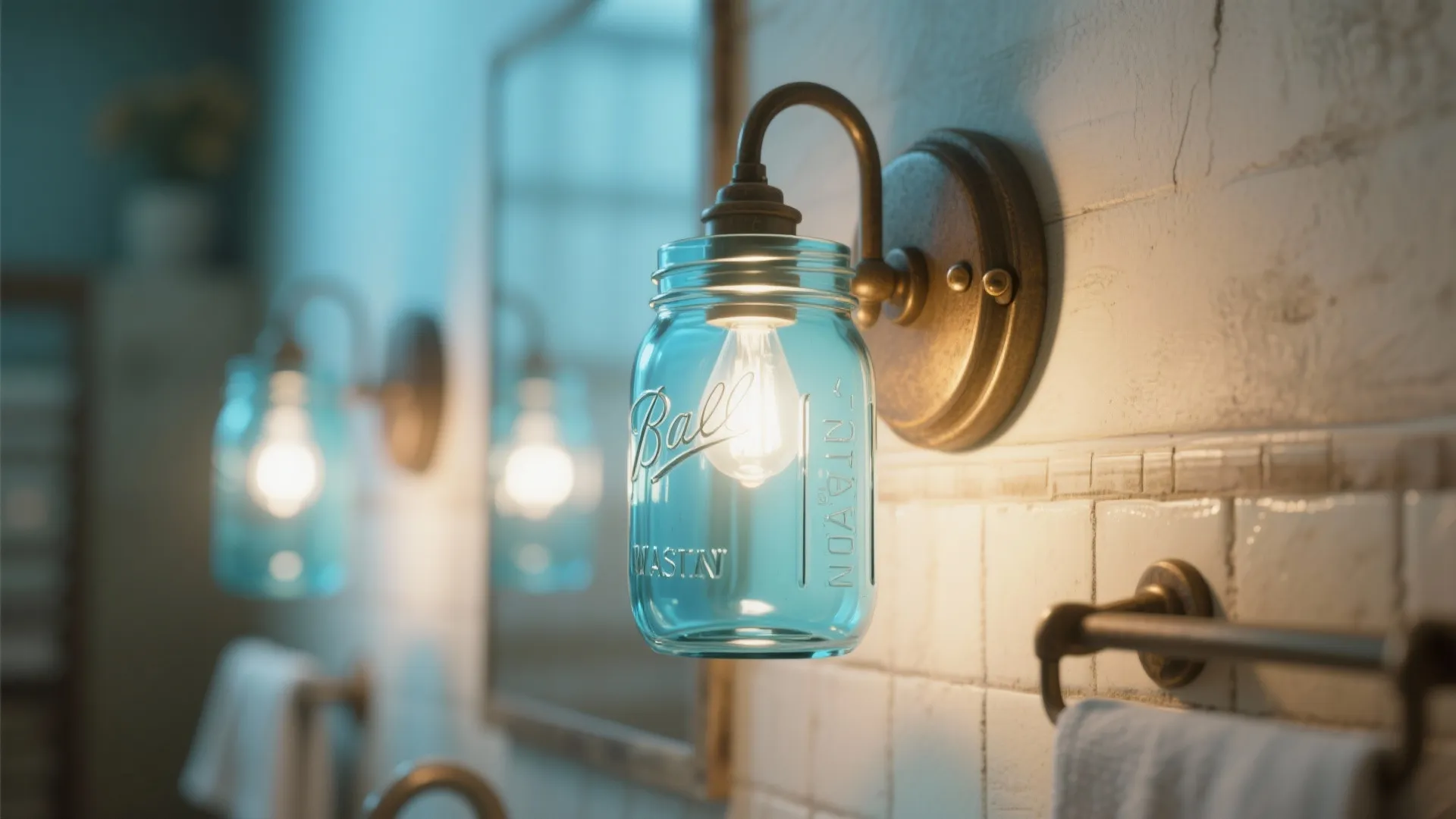 4. Mason Jar Lighting