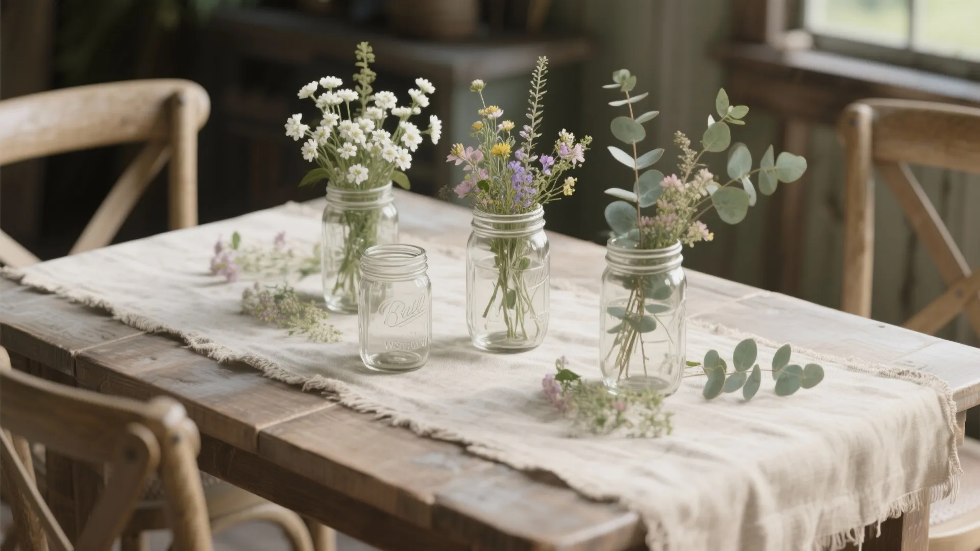 1. Mason Jar Meadow — Casual & Cheap