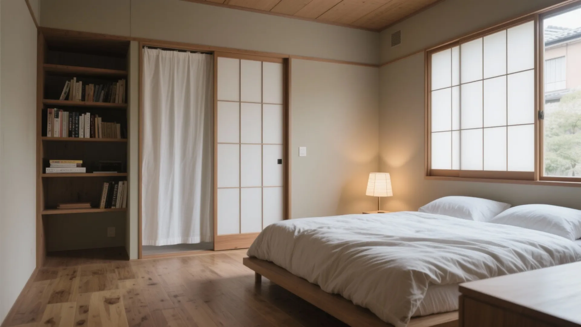 Tips 5: 主寝室は“音と光”の緩衝帯をつくり、日式風格の休息を取り戻す