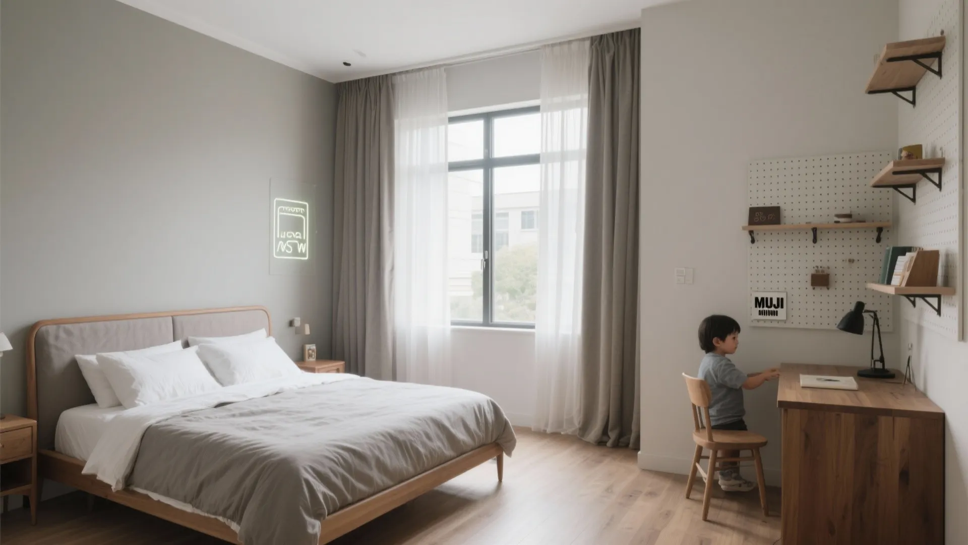 主寝室と子ども室：動線計画で“音”と“光”をコントロール