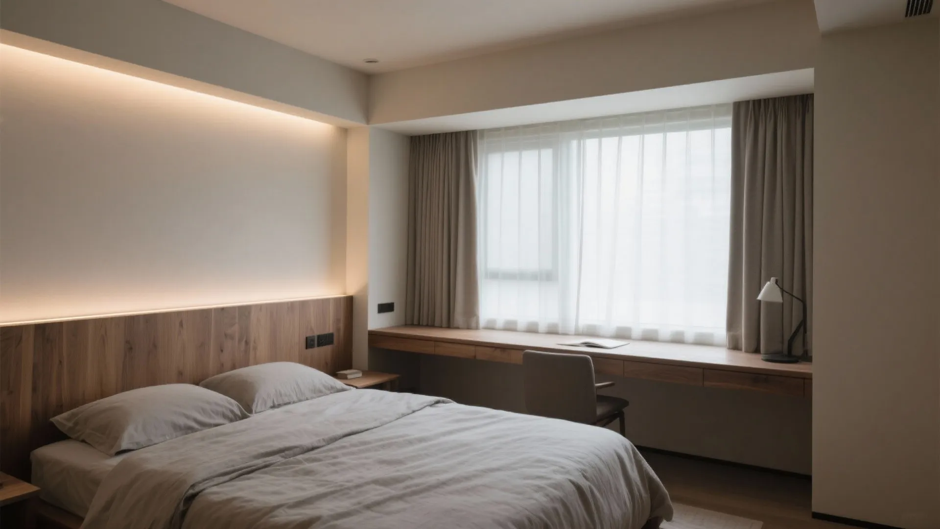 主寝室＋ワークスペースを“静と動”で分ける（東京公寓設計×動線計画）