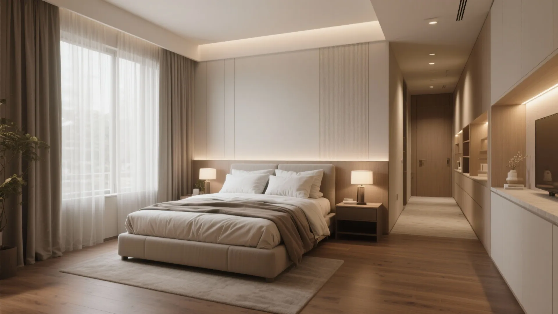 2. Master suite with practical privacy