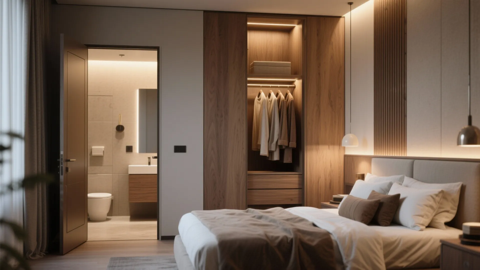 Master suite with en-suite and walk-in wardrobe