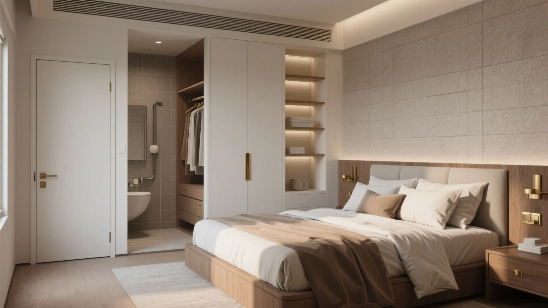 Primary suite with ensuite and walk-in storage